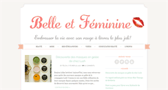 Desktop Screenshot of belleetfeminine.com