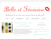 Tablet Screenshot of belleetfeminine.com